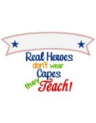 Real Teacher with Banner