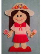 In the Hoop Flat Doll -  Regan