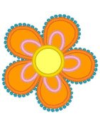 Fancy Applique Flower
