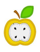 Yellow Apple Applique