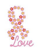 Flower Love Ribbon