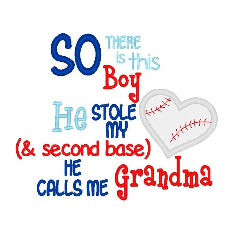 Stole Heart Baseball Grandma
