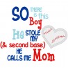 Stole Heart Baseball Mom
