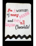 Chocolate Kitchen Towel Sayings