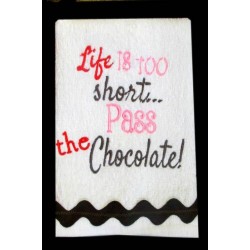 Chocolate Kitchen Towel Sayings