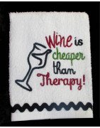 Wine Kitchen Towel Sayings