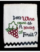 Wine Kitchen Towel Sayings