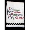 Wine Kitchen Towel Sayings