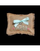 Burlap Ring Bearer Pillow