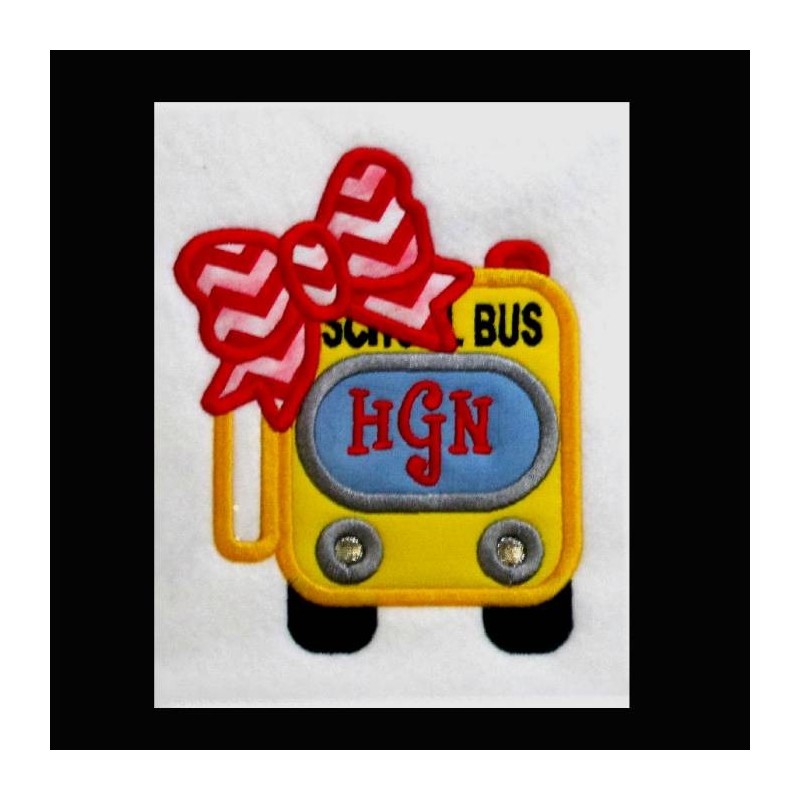 Monogram School Bus Girl