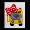 Monogram School Bus Girl