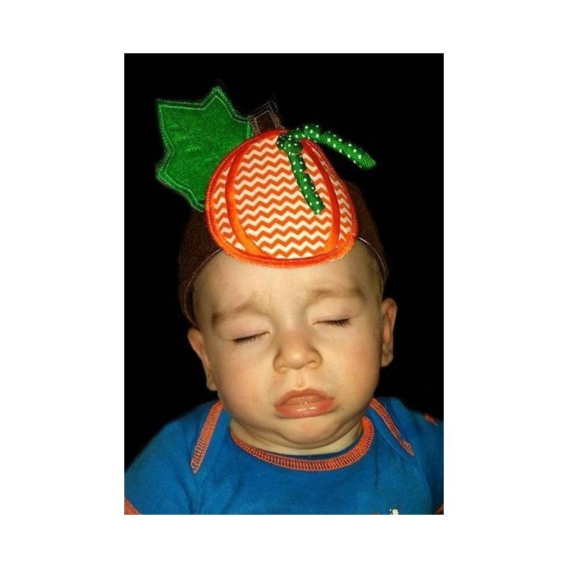 In Hoop Pumpkin Headband