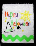 Happy Halloween Kitchen Towel Saying