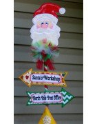 Santa Workshop Street Sign