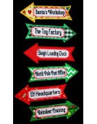 Santa Workshop Street Sign