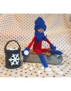 In The Hoop Elf Sledding Set