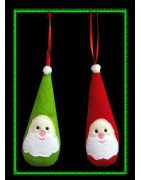In The Hoop Stuffed Santa Ornament
