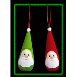 In The Hoop Stuffed Santa Ornament