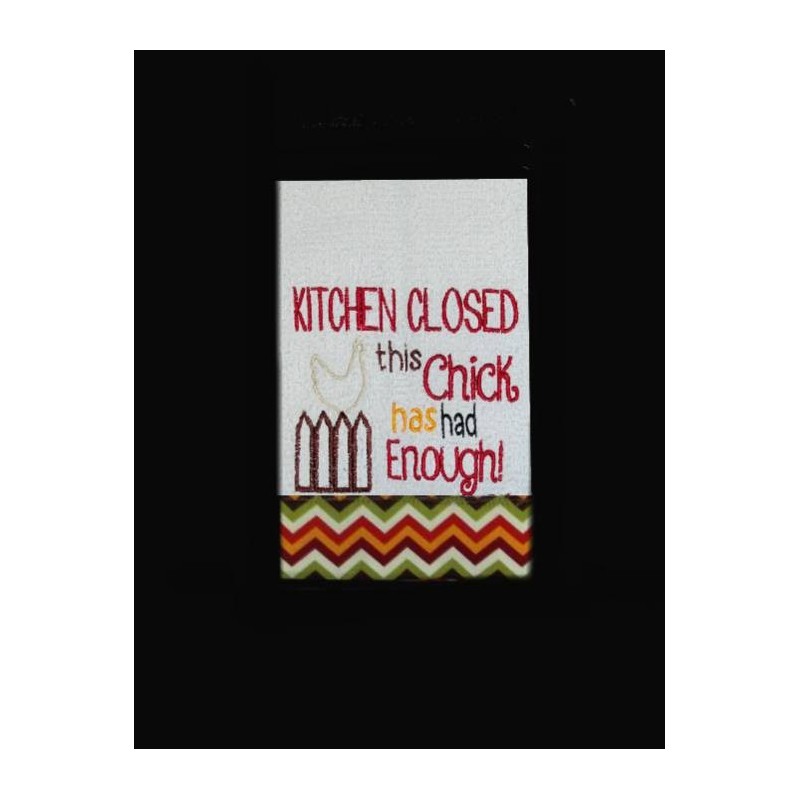 Kitchen Closed Chick Saying