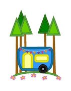 Camper in the Woods