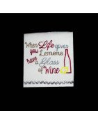 Wine Kitchen Towel Sayings 2
