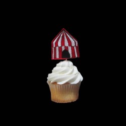 Circus Tent Cupcake Toppers