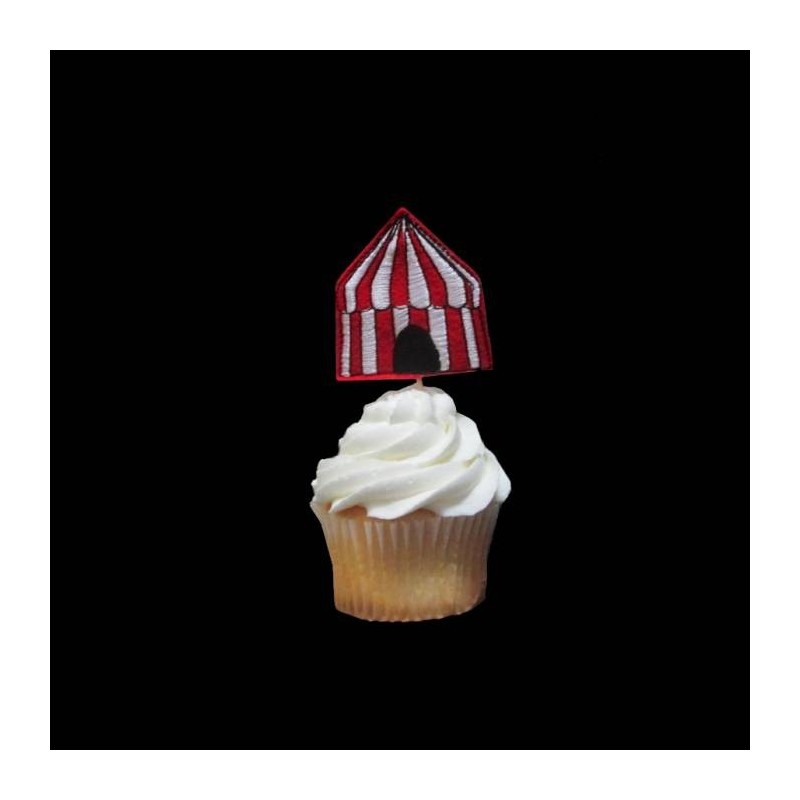 Circus Tent Cupcake Toppers