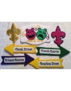 Mardi Gras Yard Sign