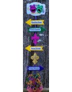 Mardi Gras Yard Sign