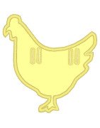 Chicken Silhouette  Banner