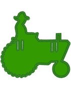 Tractor Silhouette  Banner