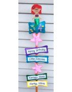 Mermaid Birthday Yard Sign