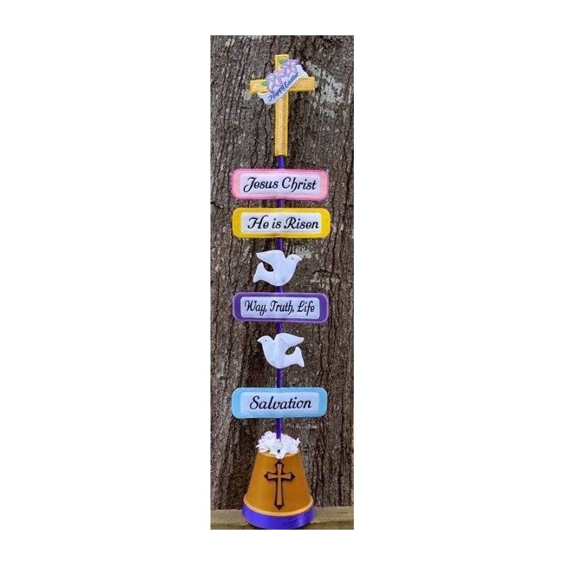 Easter Religious Yard Sign