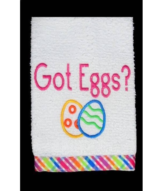 Got Eggs Kitchen Towel Saying