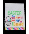 Easter One Basket Kitchen Towel 