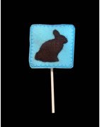 Bunny Silhouette Lollipop Holder