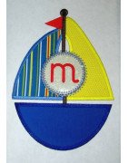 Monogram Sailboat Design