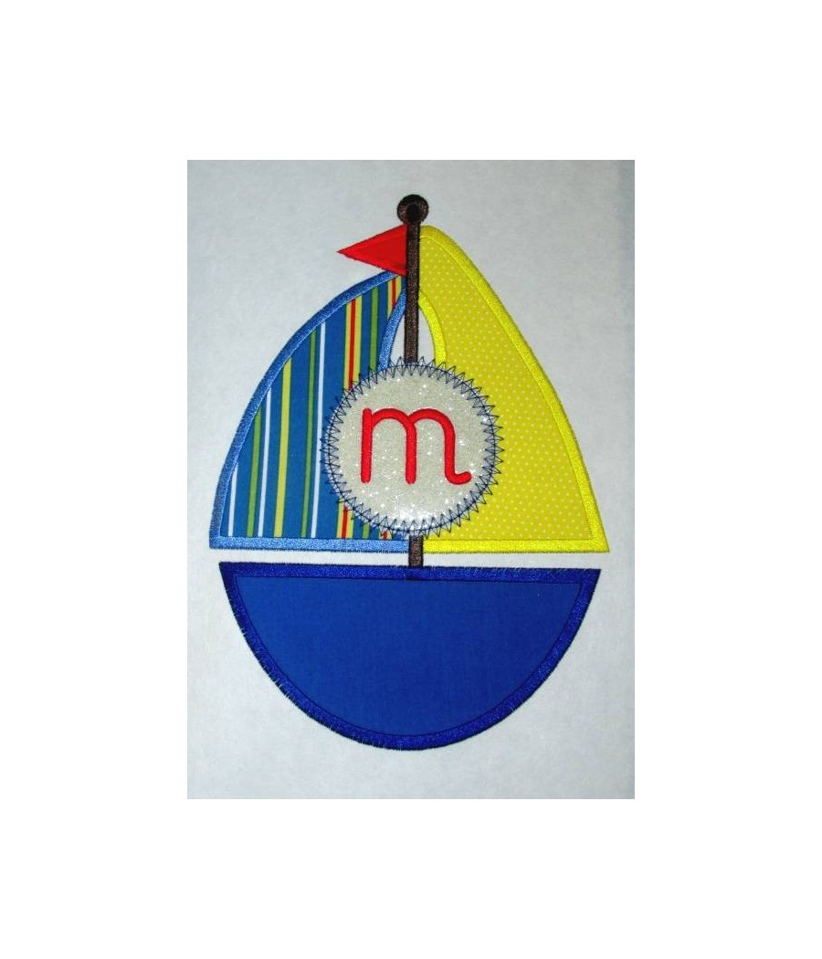 Monogram Sailboat Design