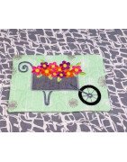 Wheelbarrow Mug Rug
