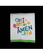 Can I Get an Amen Towel Saying