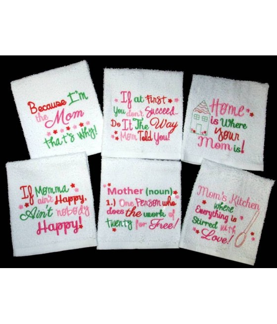 Moms Kitchen Towel Sayings