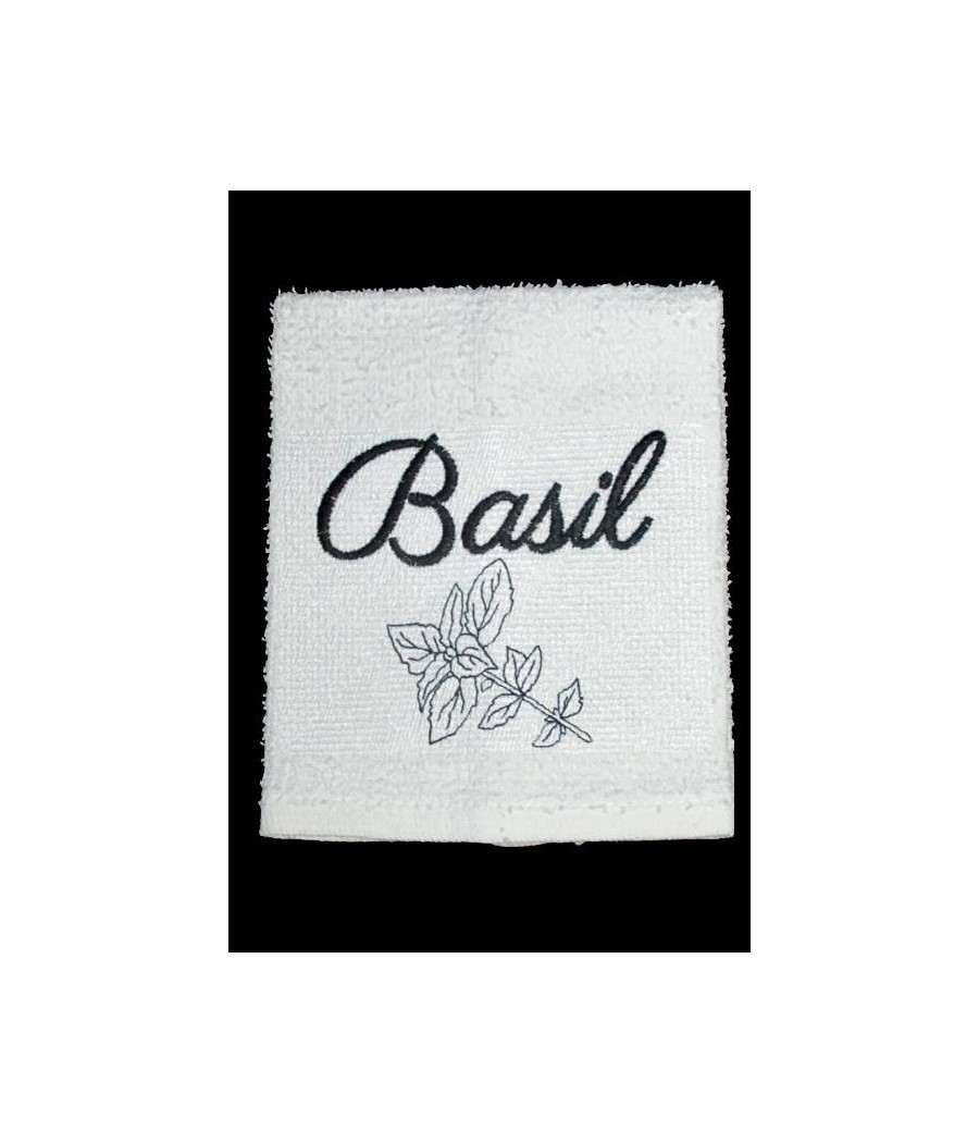 Basil Towel Saying