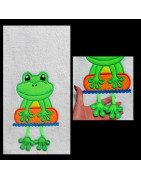 In Hoop Sweet Feet Frog