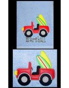 Surf Jeep Applique