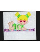 Beach Babe Mega Hoop Design