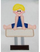 Gymnastics Boy Horse