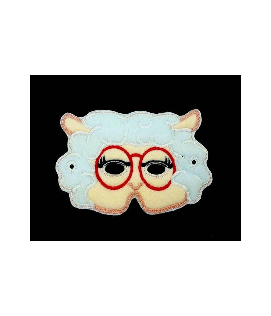 In Hoop Lamb with Glasses Mask