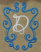 Fanciful Monogram Frame