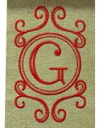 Fanciful Monogram Frame2