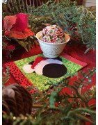 In Hoop Christmas Mouse Mug Rug